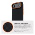 Чохол до мобільного телефона Armorstandart LikeCarbon2 SE MagCase Apple iPhone 17 Air Kevlar Black Orange (ARM89166)