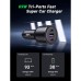 Зарядний пристрій Ugreen 2xUSB-C PD+USB-A QC 69W Fast Car Charger Black (CD239) (20467)