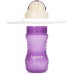 Поїльник-непроливайка Baboo із силіконовою соломинкою, 360 мл, 9 + (фіолетова) (8-128)