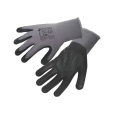 Захисні рукавиці Hoegert BODE HT5K762-11 з нейлону/спандексу покриті мікропінним нітрилом темно-сірі, 11 (HT5K762-11)