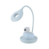 Настільна лампа Kite Cloudy Bear LED з акумулятором, біла (K24-493-2-1)
