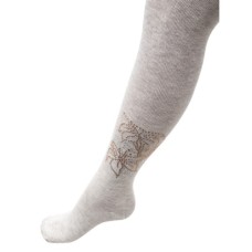 Колготки UCS Socks з квітами зі страз (M0C0302-1041-134G-gray)