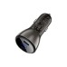 Зарядний пристрій Acefast B10 Car Charger 2xUSB-C 60W with digital display Metal Black (6974316282358)