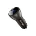 Зарядний пристрій Acefast B10 Car Charger 2xUSB-C 60W with digital display Metal Black (6974316282358)