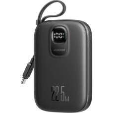 Батарея універсальна JOYROOM 10000mAh, 22.5W, PD, QC, built-in USB-C cable, Black (JR-PBF17)