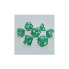 Набір кубиків для настільних ігор Games 7 Days Pearl 7 Dice Set - Green (g7dpearl16)