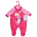 Аксесуар до ляльки Zapf Одяг для ляльки Baby Born Рожевий комбінезон 43 см (832646)