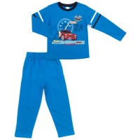 Піжама дитяча Bimbi утеплена з машиною (1816-116B-blue)