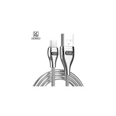 Дата кабель USB 2.0 AM to Micro 5P 1.0m 2.8A silver iKAKU (YT-iK/AL-MS)