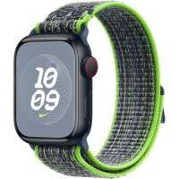 Ремінець до смарт-годинника Apple 41mm Bright Green/Blue Nike Sport Loop (MTL03ZM/A)