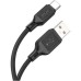Дата кабель USB-C to USB-C 1.0m Cool silicone X90 black HOCO (6931474788443)
