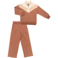 Спортивний костюм дитячий Smile флісовий (4233-122G-brown)