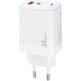 Зарядний пристрій XoKo 1xUSB-C PD65W + 1xUSB QC3.0 GaN white (XK-QC-620)