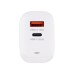 Зарядний пристрій XoKo 1xUSB-C PD65W + 1xUSB QC3.0 GaN white (XK-QC-620)