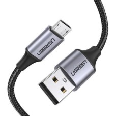Дата кабель USB 2.0 AM to Micro 5P 1.0m US290 Aluminum Braid Black Ugreen (60146)