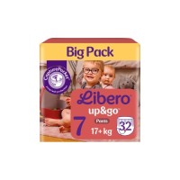 Підгузки Libero Up&Go Розмір 7 (17+ кг) 32 шт (7322542536421)