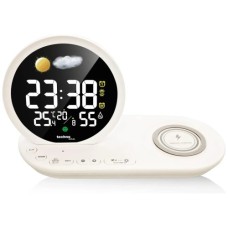 Настільний годинник Technoline Wireless Mobile Charging White (DAS302479)