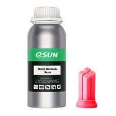 Фотополімерна смола eSUN Resin, Water Washable UV/LCD Red 0,5kg (WATERWASHABLERESINR500G)