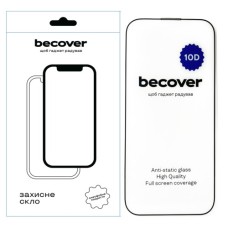 Скло захисне BeCover Apple iPhone 14 Pro Max 10D Black (711328)