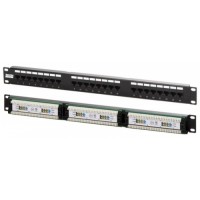 Патч-панель Hypernet 19" 24 порта UTP cat.5e (PP-KUTP24-NM)