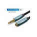 Кабель мультимедійний 3.5mm M to 3.5mm F 1.0m AV118 blue Ugreen (40673)