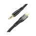 Кабель мультимедійний Lightning to 3.5mm M 1.0m black Black HOCO (6931474791153)