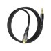 Кабель мультимедійний Lightning to 3.5mm M 1.0m black Black HOCO (6931474791153)