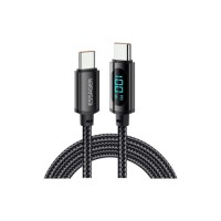 Дата кабель USB-C to USB-C 2.0m 100W LED black Essager (EXCTT1-XYA01-P)
