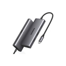 Концентратор Ugreen USB-C 7-in-1 2xUSB 3.0 + HDMI 4K30Hz + USB-C + SD/TF + PD 100W (15531)