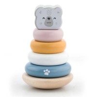 Розвиваюча іграшка Viga Toys Пірамідка PolarB Білий ведмідь (44005)