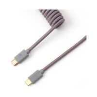 Дата кабель USB 2.0 AM to USB-C 1.36m Coiled grey Keychron (CABG_KEYCHRON)