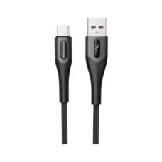 Дата кабель USB 2.0 AM to USB-C 1.0m 3A braided black SkyDolphin (USB-000583)