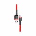 Дата кабель USB 2.0 AM to USB-C 1.0m Cafule 3A red+red Baseus (CATKLF-B09)