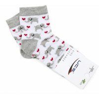 Шкарпетки UCS Socks зі слониками (M0C0101-2116-1B-white)