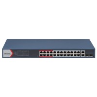 Комутатор мережевий Hikvision DS-3E1326P-EI(B)