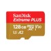 Карта пам'яті SanDisk 128GB microSD class 10 V30 Extreme PLUS (SDSQXBD-128G-GN6MA)