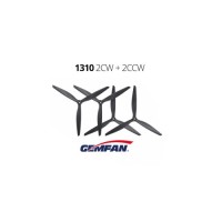 Пропелер для дрона Gemfan 13X10 Glass Fiber Nylon 3 Blade 1CW/1CCW- Black (X1310-B)
