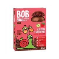 Цукерка Bob Snail Равлик Боб яблучно-полуничні в молочному шоколаді 60 г (1740467)