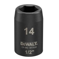 Торцева головка DeWALT IMPACT ударна коротка, 1/2 х 14 мм (DT7532)