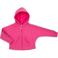 Кофта Breeze на блискавці з капюшоном (14690-92G-pink)