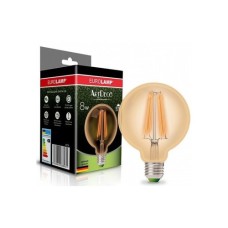 Лампочка Eurolamp G95 8W E27 4000K (LED-G95-08274(Amber))