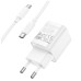 Зарядний пристрій HOCO C146A Charm USB-C PD20W + cable USB-C to USB-C White (6942007630269)