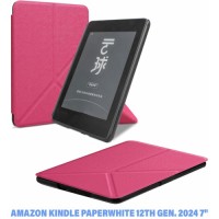 Чохол до електронної книги BeCover Ultra Slim Origami Amazon Kindle Paperwhite 12th Gen. 2024 7" Hot Pink (712843)