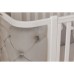 Ліжечко Angelo Luna гудзики біло-сіре (велюр) 120х60 (12011)