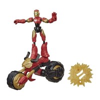 Фігурка для геймерів Hasbro Avengers Bend and flex 2 в 1 Залізна людина на мотоциклі (F0244)