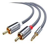 Кабель мультимедійний 3.5mm M to 2xRCA M 1.0m Essager (EYPZJ-MY0H)