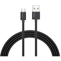 Дата кабель USB 2.0 AM to Type-C 0.3m Nets T-C801 Black T-Phox (T-C801(0.3) Black)