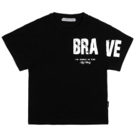 Футболка дитяча A-Yugi BRAVE (7308-158-black)