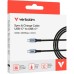 Дата кабель USB-C to USB-C 1.2m 100W black Verbatim (31846)