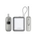 Батарея універсальна Choetech 10000mAh, 35W. PD/3.0, LED Display, buid-in type-C cabel, Silver (B832-SL)